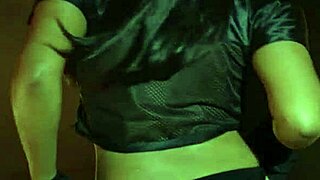 Sexy black teen doing gym workout