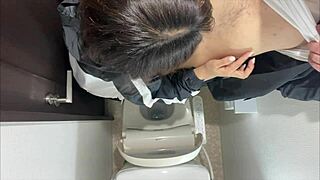 Japanese Teen Couple Goes Wild with Raw Sex in Toilet