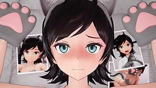 matsukaze from kantai collection gets fucked in anime style