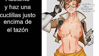 Tracer Overwatch Teases With Femdom Joi And Anal Toys