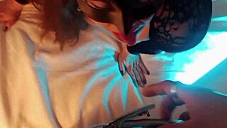 Latina Stepmom Dances And Sucks Two Cocks In Fitness Show!