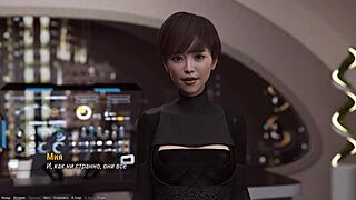 3D animated sex game with big tits and hard nipples