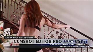 a nasty young slut gets roughly fucked and cummed on without mercy