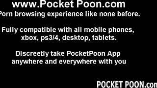 Lola casually rubs her tight pussy while wearing stockings