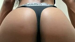 Nelly Teases With Her Shaved Asshole In Thong, Shaking It Sensually