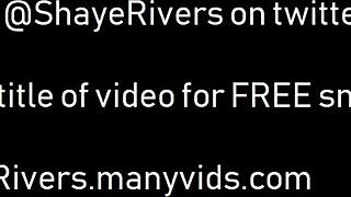 Redhead with big tits fucks creamy dildo in high heels, clothes ripped during web chat cum session