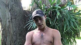 Gay orgy with a hot and hairy Latin boy who loves to ride big dicks