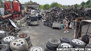 hot fit teen 18+ gets fucked in her booty in junk junction - teen 18+ anal porn