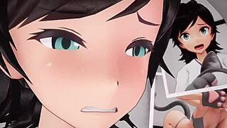 matsukaze from kantai collection gets fucked in anime style