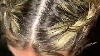 Sloppy blowjob with swallowing in anime hentai