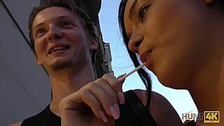 Czech brunette teen trades sex for an engagement ring in a hidden cam pov pickup adventure.