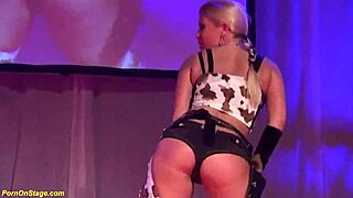 public flexi lesbian milf show with clothes ripped and big tits licked outdoors