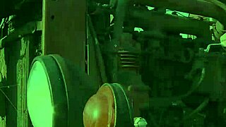 Valentina keeps her skirt on for outdoor anal sex by a tractor with dirty talk