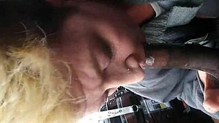 hey, check out this babe swallowing black cum 😋