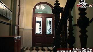 Deutsche milf with big tits in sandwich anal threesome!