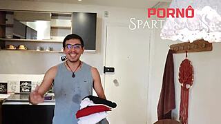 Pretty Brunette Anime Girl Gives Bold Deepthroat Blowjob in Close-Up