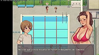 la instructora me hace una mamada en el hentai game