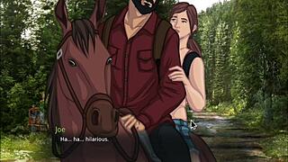 She got pregnant from the monster cock creampie in the game.