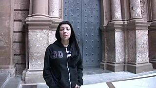 feeling the thrill of public fucking near a caribbean monastery with teens