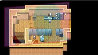 in silver bullet part 1, is she masturbating or fingering in this hentai anime game?