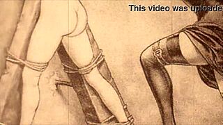 Vintage Erotic Illustration Showcases Classic Anime Hentai Style