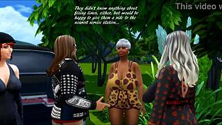 sims 4 ruby and doris encounter the road adventurers