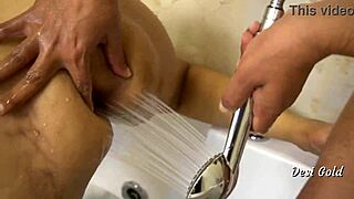 Indian couple enjoys honeymoon sex in hotel.