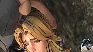 Tight pussy Judy club fucks dirty Aerith. Stuffing whore holes with Sue Storm deepthroat cream