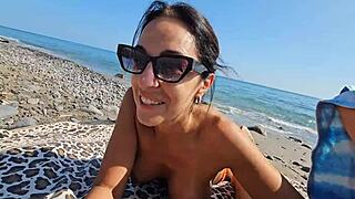 On the beach, we dodge voyeurs for quick fun