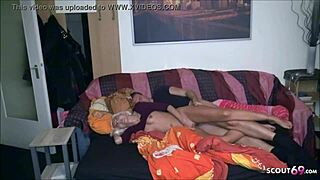 My ex girlfriend, a cute german teen, got a facial.