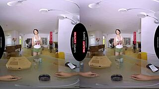 Pizza babe Monika delivers hot action in VR RealityLovers