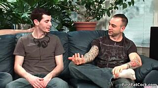 Aiden blue experiences his very first big gay video