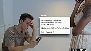 barbie rous gets a surprise visit in her apartment