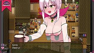 Is This Confused Witch Stripping In The Men's Bathroom From Ceres And The Contract Guild Hentai Game Part 3?