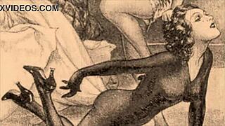 Vintage Erotic Illustration Showcases Classic Anime Hentai Style