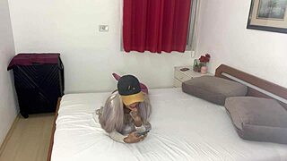 Feel the toy fucking me so good