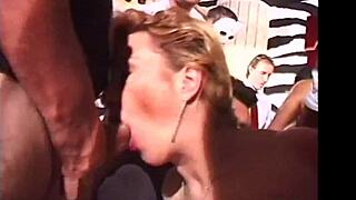 Join the sperma party where european girls get banged and facials in group action 😈