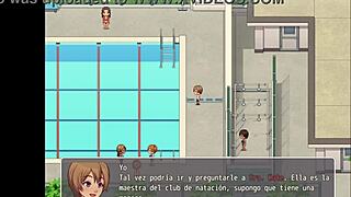 la instructora me hace una mamada en el hentai game