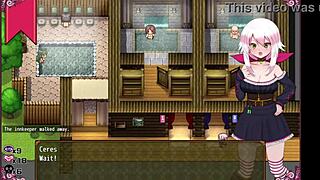 Is This Confused Witch Stripping In The Men's Bathroom From Ceres And The Contract Guild Hentai Game Part 3?