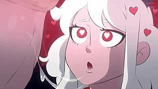 Modeus - Lustful Demon Helltaker Takes Massive Cock in Wild Action