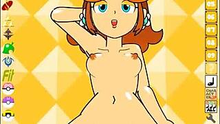 Princess Daisy Feels The Thrill Of Flashing And Blowjob In PPPPU Game