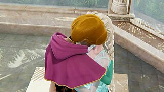 frozen lesbian - elsa x anna - 3d porn