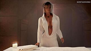 Erotik masaža Lare Croft pretvara se u lud happy ending 3D hentai