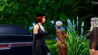 sims 4 ruby and doris encounter the road adventurers