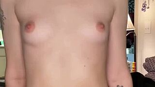 petite amateur cutie orgasms twice while dirty talking and masturbating.