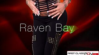 Raven Bay Sucks Big Dick in First Class POV