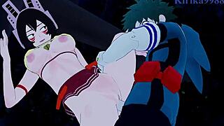 Shino, Mandalay, Mei, and Izuku have intense sex in My Hero Academia hentai 😍