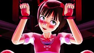 Haruka faces a game challenge in the anime series