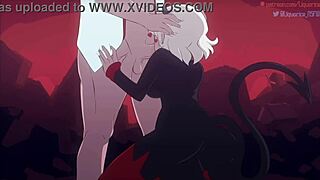 Modeus - Lustful Demon Helltaker Takes Massive Cock in Wild Action