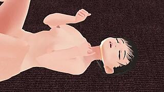 leo anime girl poses naked in gravure photoshoot